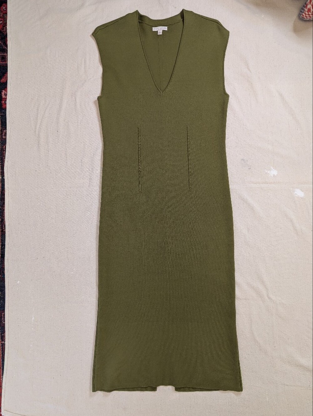 eva mendes for New York & Company Olive Knit Dress